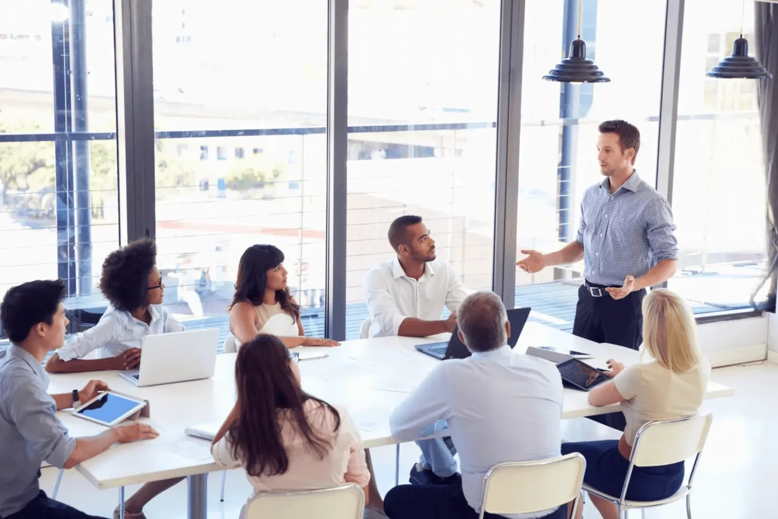 Business team meeting in office